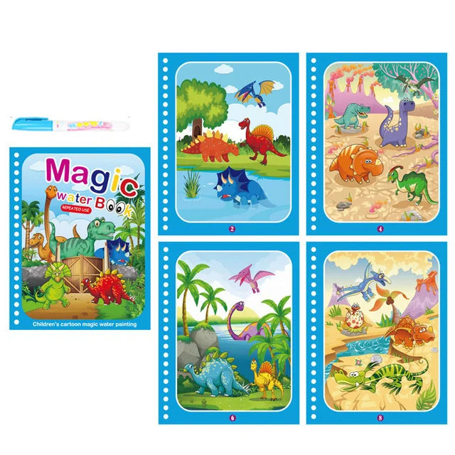 Reusable Water Coloring Book for Kids – Magic Drawing Pad