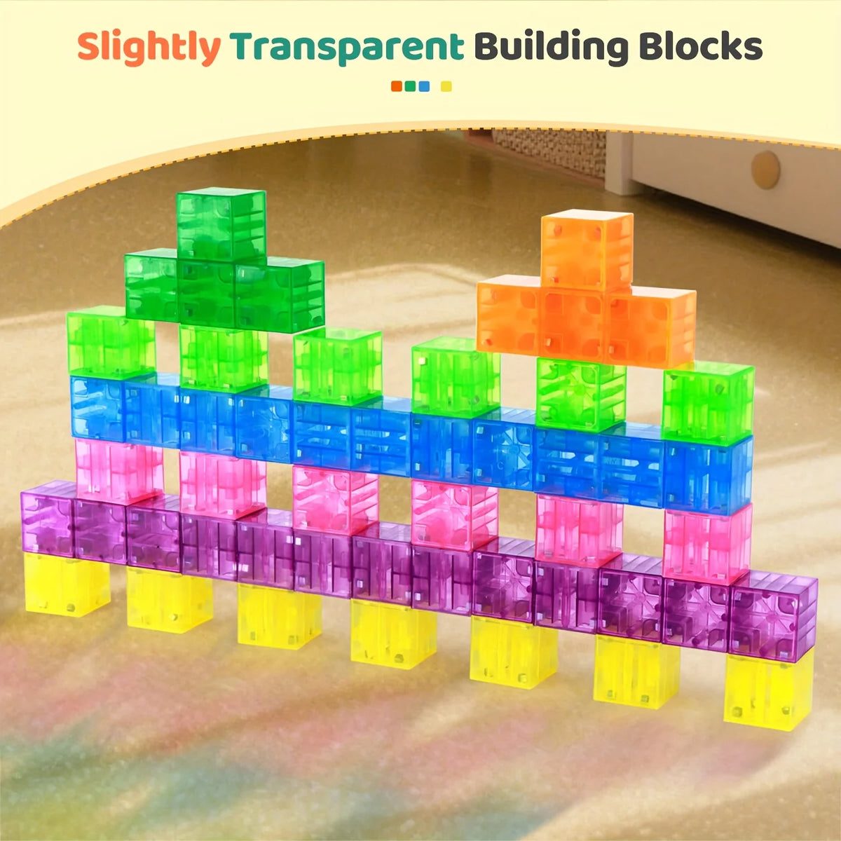 Magnetic Building Blocks – Colorful STEM Construction Set for Kids