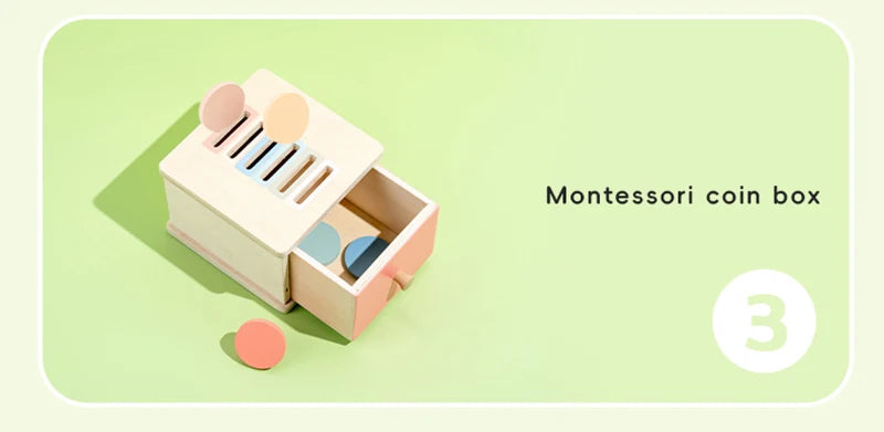 Wooden Montessori Sorting Box with Shape & Color Matching Games