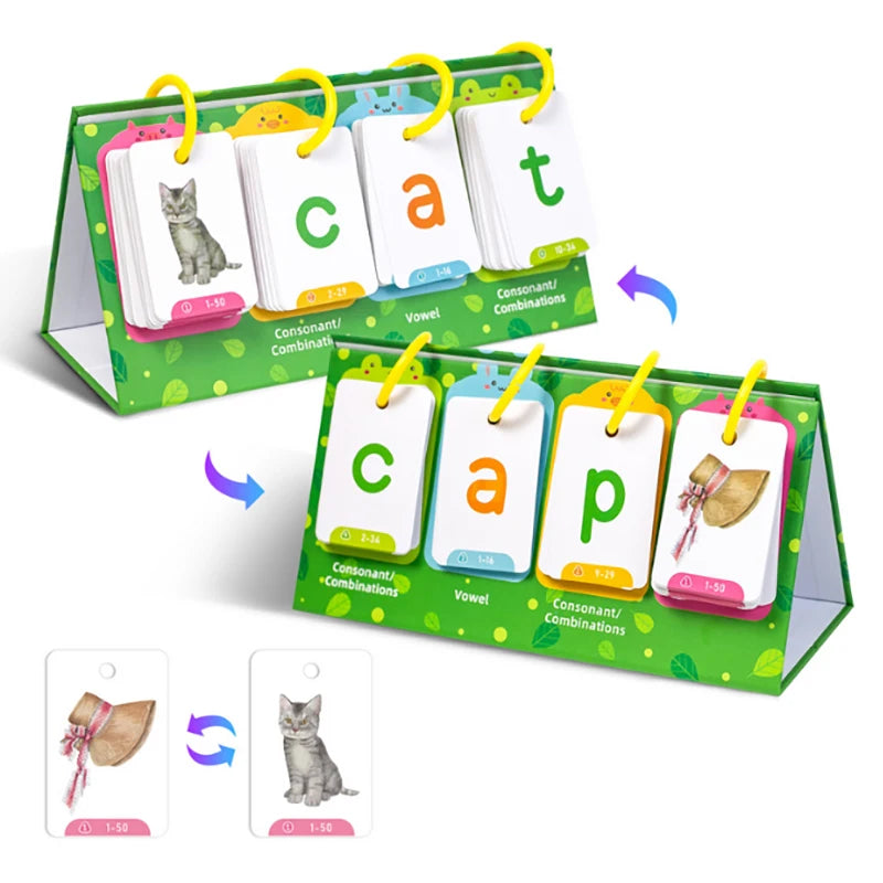 Phonics Flash Cards Set for Early Reading & Speech Development