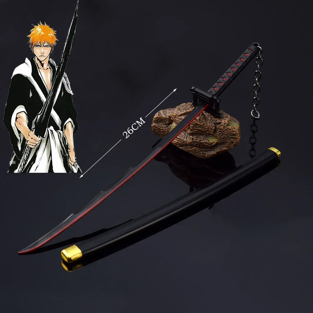 Compact Metal Katana – Bleach Anime Inspired Sword with Scabbard