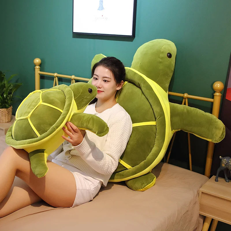 Kawaii Tortoise Plush Toy – Soft Cute Sea Turtle Stuffed Pillow