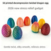 3D Printed Dragon Egg Stress-Relief Toy — Deformable Desk Ornament