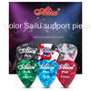 A variety pack of Alice guitar picks in six different thicknesses, including green, white, blue, and red.