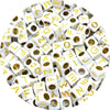 Acrylic Alphabet Beads for Jewelry Making - Mixed Letter Cubes