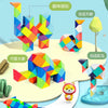 Colorful 3D puzzle cubes and fidget toys arranged in various shapes and colors for entertainment