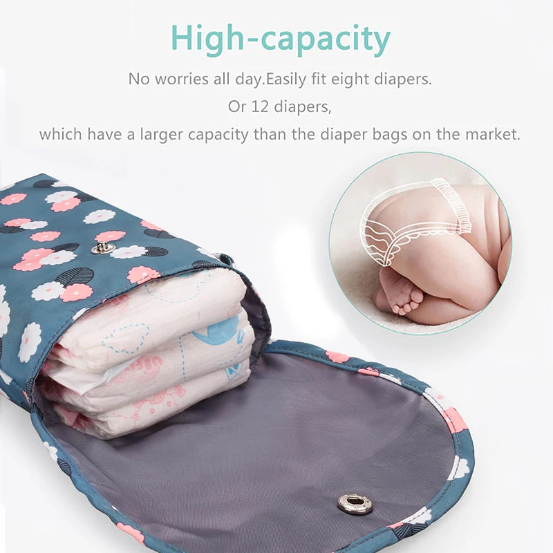 Waterproof Baby Diaper Bag Organizer with Stroller Clips