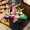 Crochet Badminton Keychain - Cute Knitted Sports Bag Charm