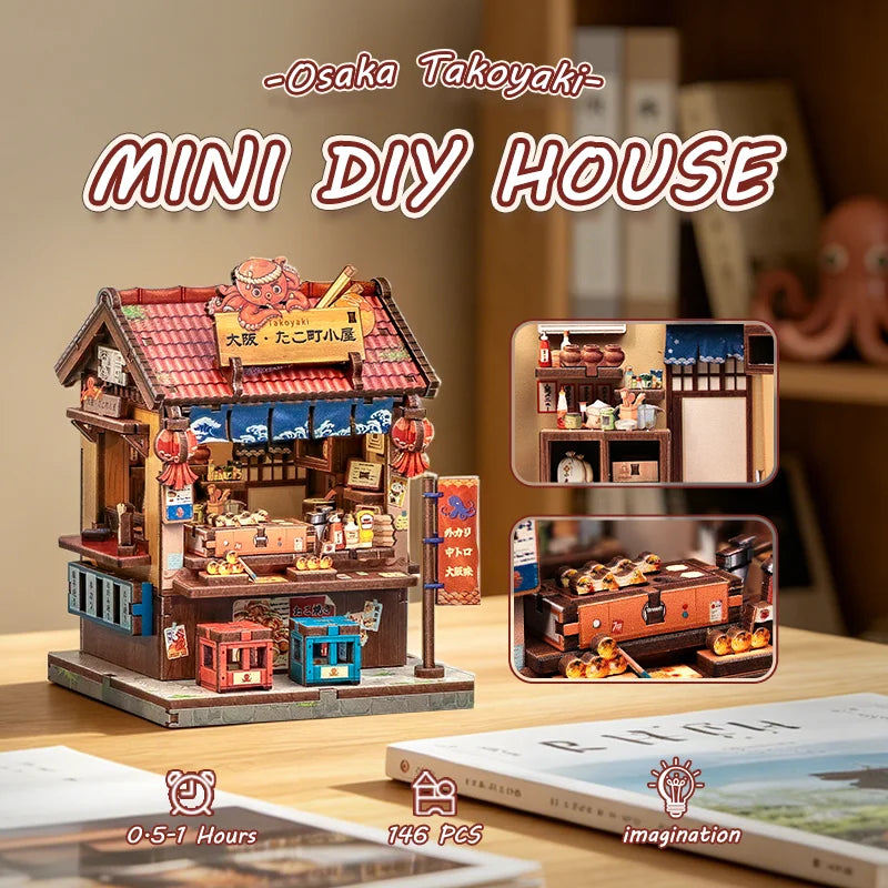 Japanese Mini Store Book Nook DIY Kit