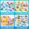 A collection of 30 pieces of various animals, dinosaurs, insects, and vehicles in colorful cardboard puzzle sets.