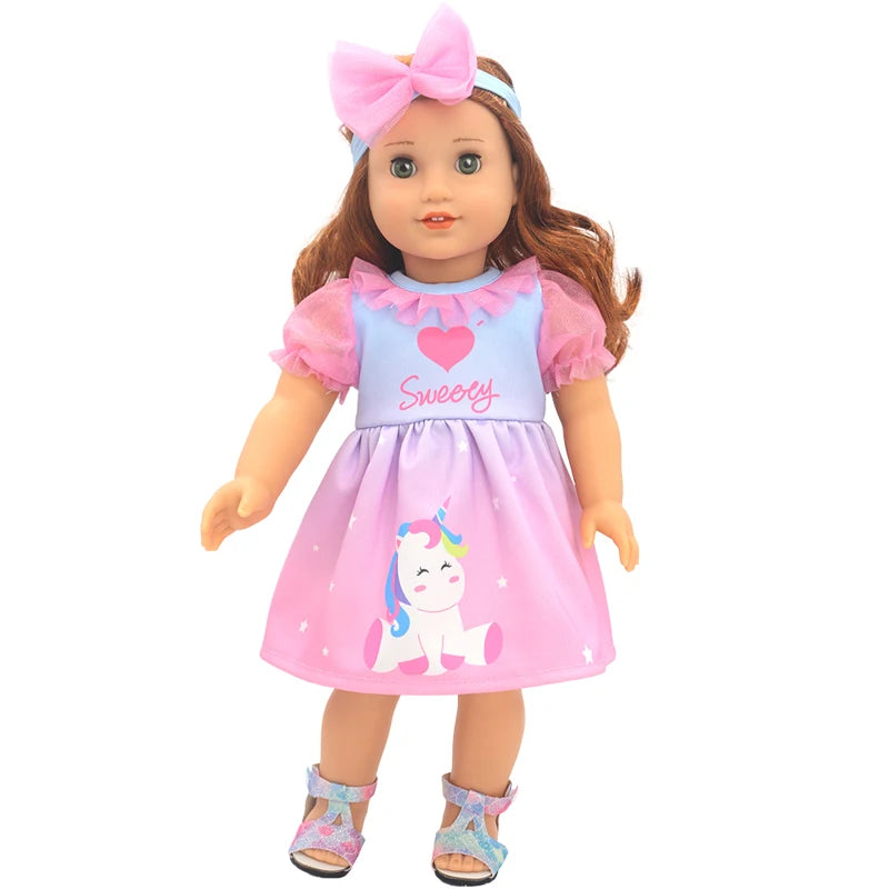 Doll Outfit Set with Hat for 17-43 cm Baby Dolls