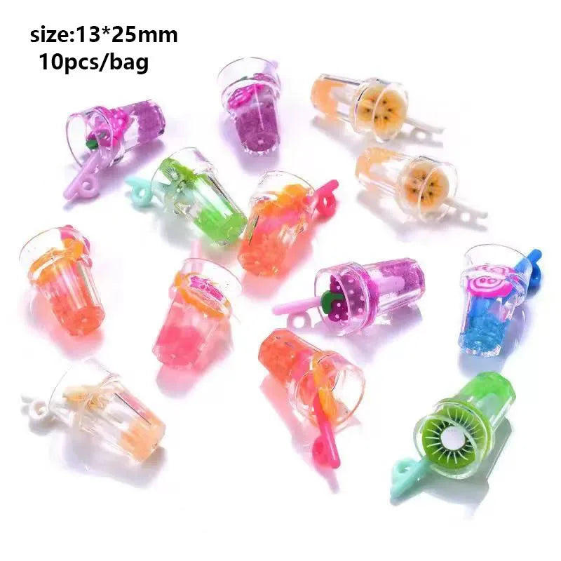 A collection of DIY sunflower charms in various colors and sizes for jewelry making
