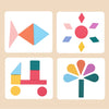 Wooden Rainbow Shape Sorting Puzzle for Kids
