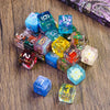 Mystery Resin Dice Set – 7 Polyhedral Dice for D&D & RPG Games