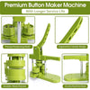 DIY Button Maker Machine Kit with Interchangeable Molds – 5 Sizes