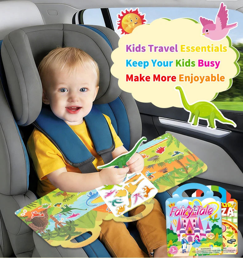 Reusable Jelly Sticker Books for Kids - Animal & Ocean Themes