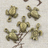 Vintage Sea Turtle Charms for Jewelry Making (40-Pack)