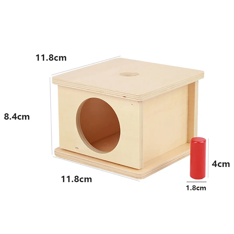 Wooden Montessori Object Permanence Toy for Toddlers