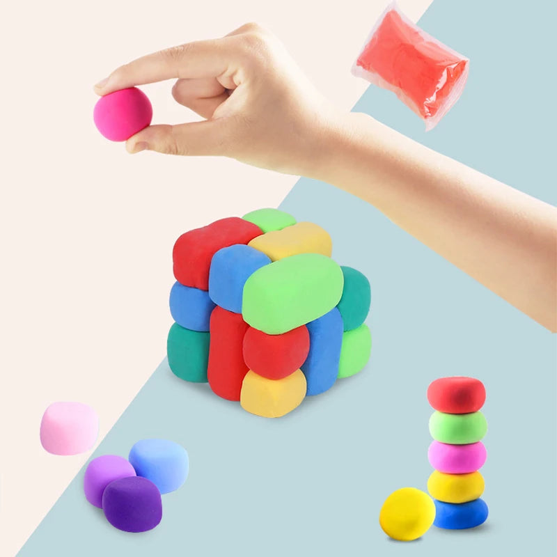 36-Color Air Dry Modeling Clay Set with Tools for Kids