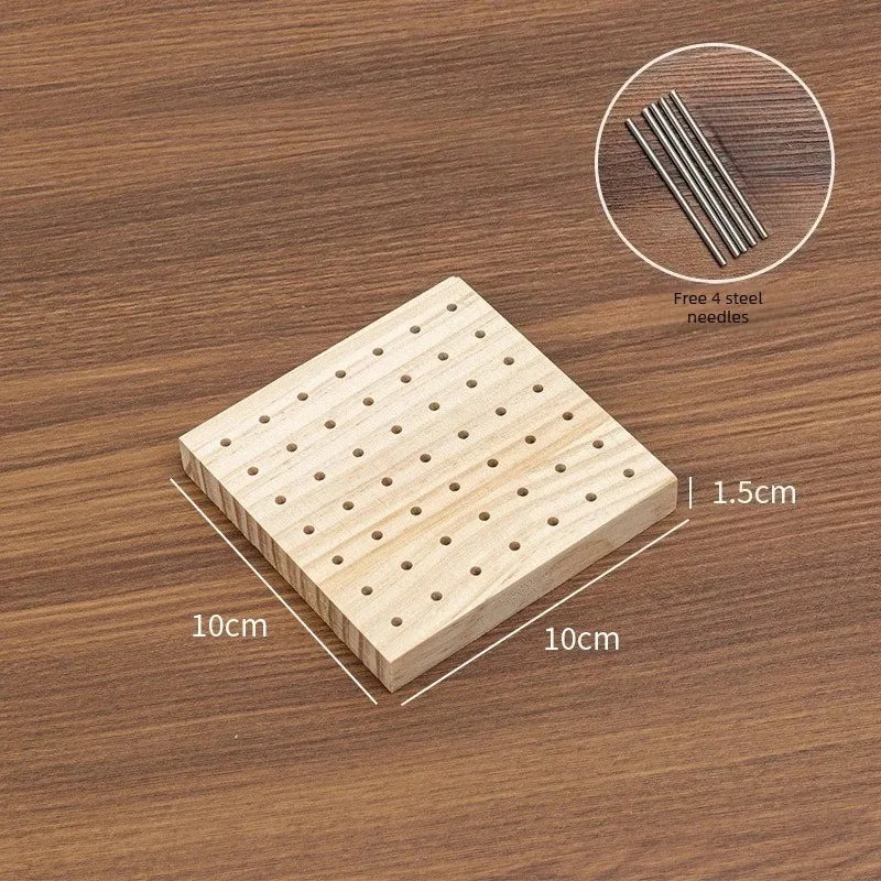 Bamboo Crochet Blocking Board with Grid