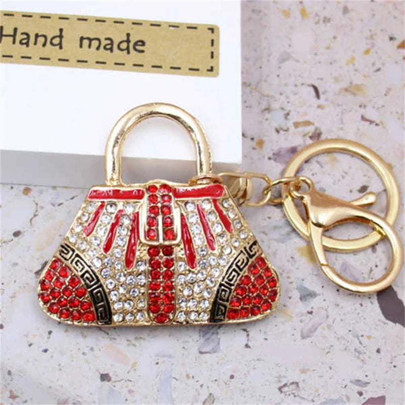 Crystal Rhinestone Handbag Keychain