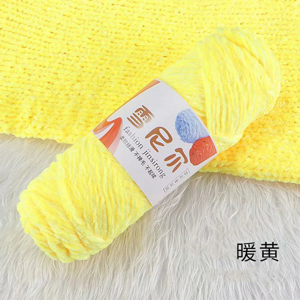 Velvet Chenille Yarn for Plush Crochet Projects