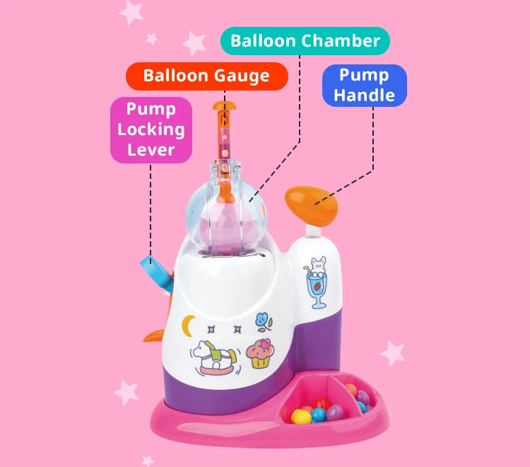 DIY Inflatable Balloon Craft Kit with Pump and Stickers