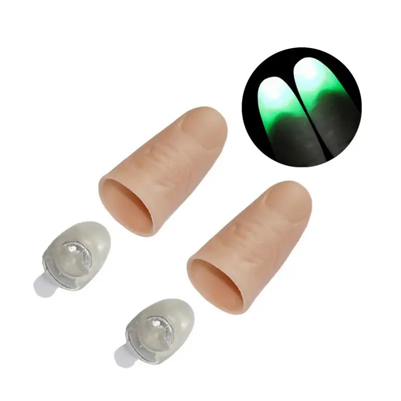 LED Flashing Finger Tips for Magic Tricks and Party Pranks