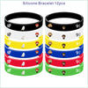 Cartoon Themed Kids Party Decoration Set with Face Stickers, Gift Bags & Slap Bracelets