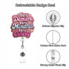 Shiny Acrylic Retractable Badge Reel with Alligator Clip