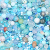 Mixed Glass Beads in Assorted Sizes for Jewelry Making