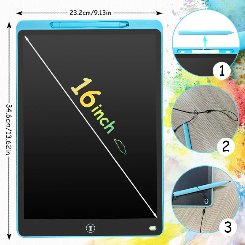 LCD Writing Tablet for Kids – Doodle Board with Lock Function