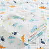 4-Layer Cotton Gauze Baby Swaddle & Bath Towel