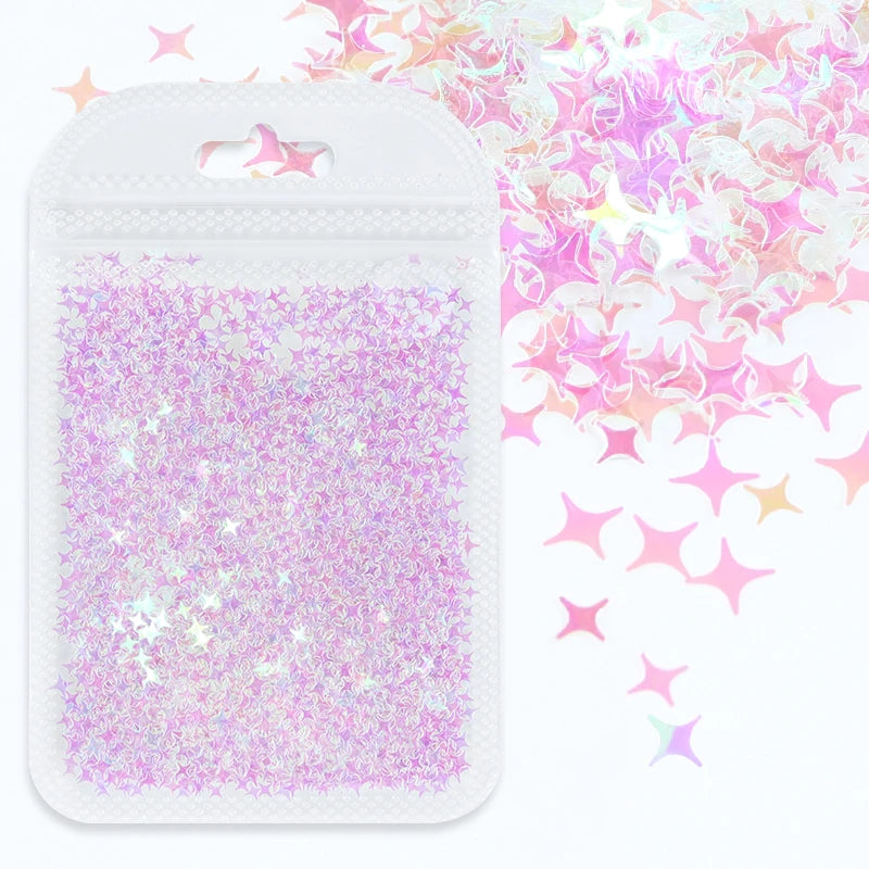 Shimmering Star Resin Sequins for DIY Crafts