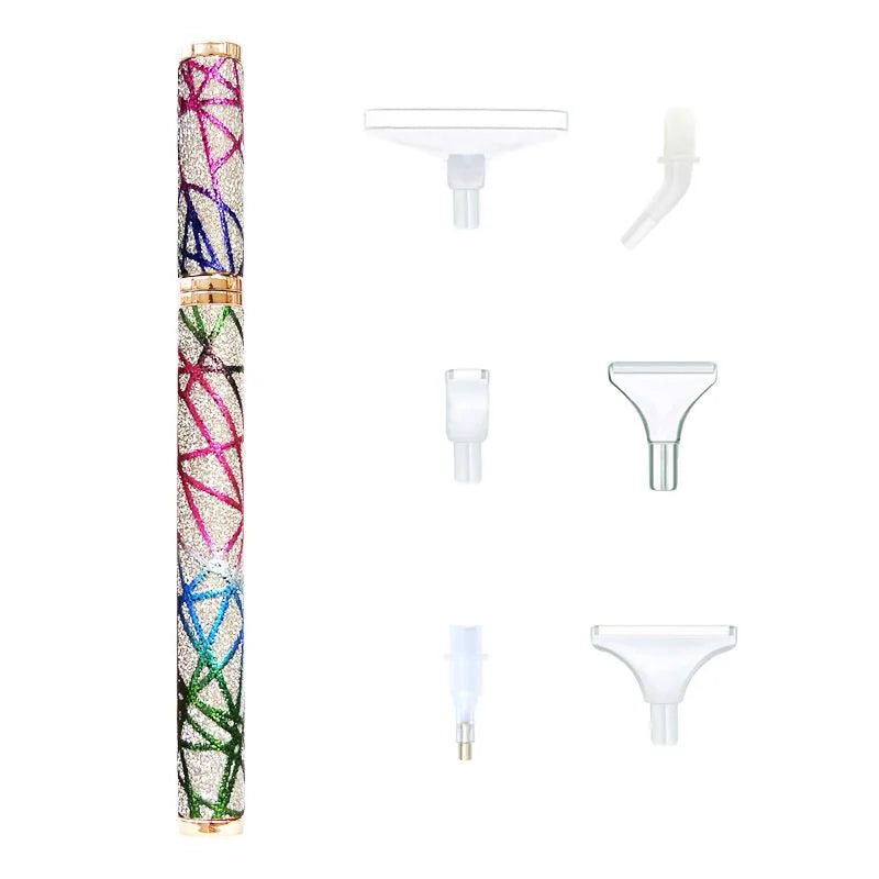 Glitter Diamond Painting Pen Set with 6 Interchangeable Tips