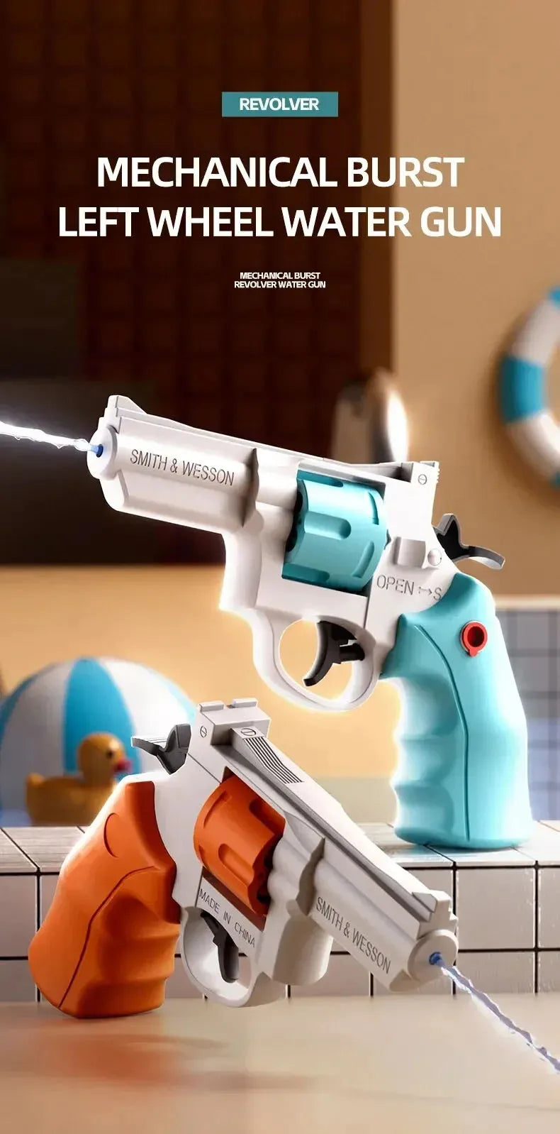 Compact Repeating Water Gun for Summer Play