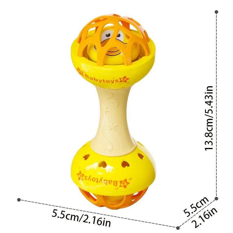 Baby Sensory Rattle Toy Set with Spinning Stacker