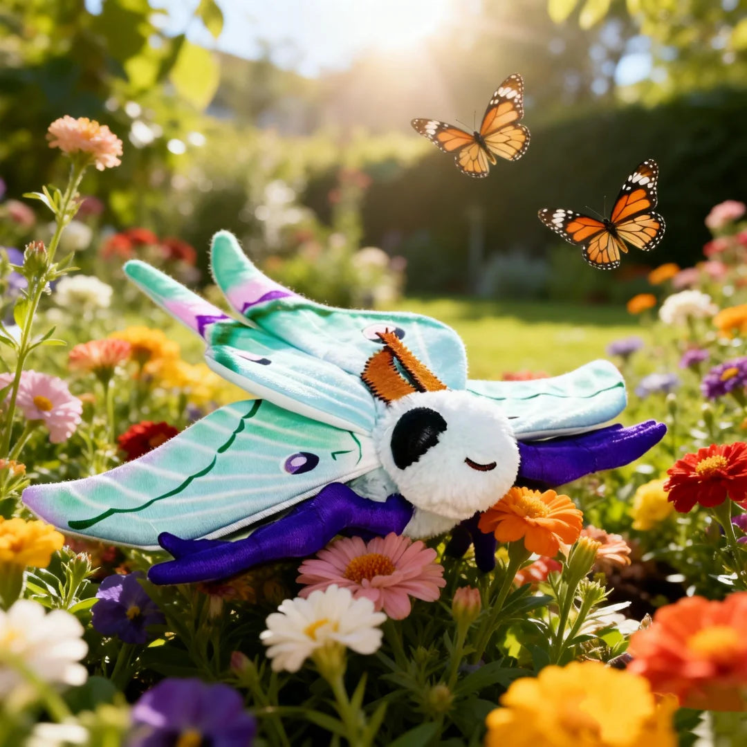 Luna Moth Plush Toy – Lifelike Soft Stuffed Animal
