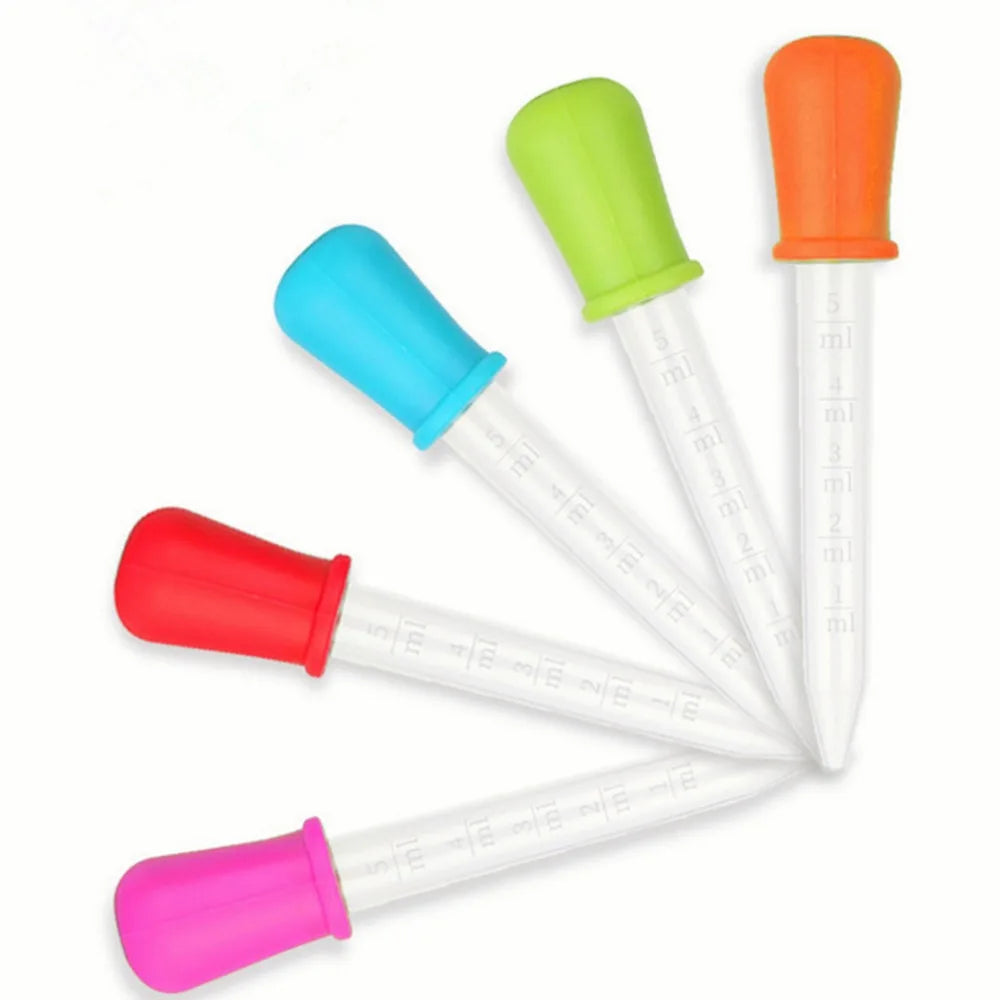 5ml Silicone Pipette Droppers for Liquid Transfer (Set of 5)