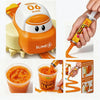 A DIY slime track car set featuring an orange plastic car and accompanying reusable non-toxic paste.