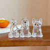 Transparent Dog Fur Keepsake Keychain