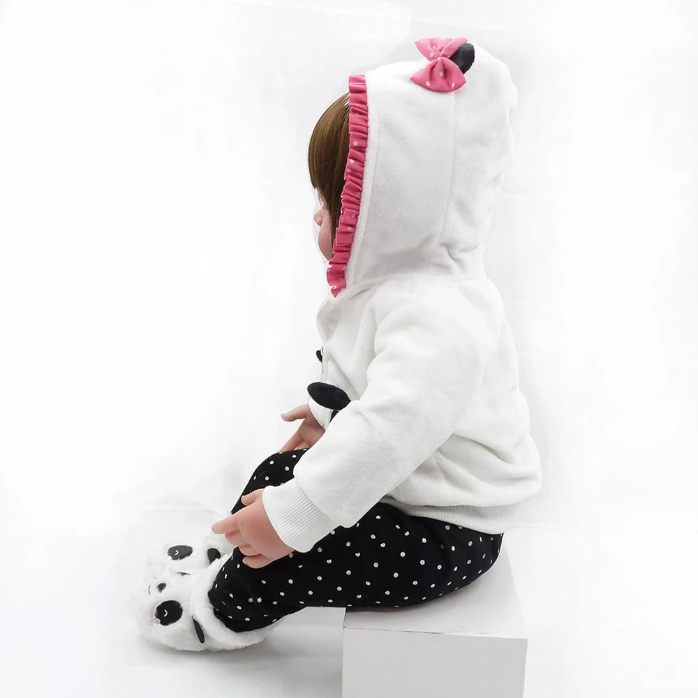 Panda Baby Doll Outfit Set for 18-20 Inch Reborn Dolls