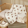 Baby Bear Print Cotton Gauze Swaddle Blanket