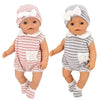Doll Outfit Set with Hat for 17-43 cm Baby Dolls