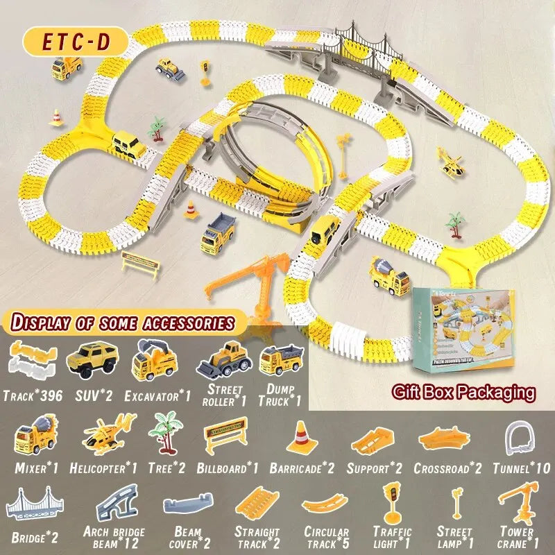 DIY Electric Track Car Building Set