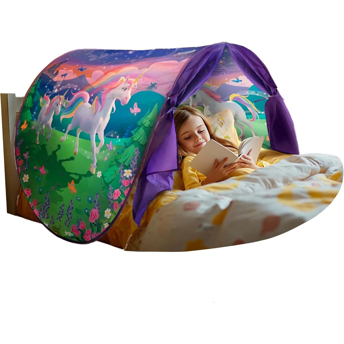 Kids Pop-Up Play Tent with Soothing Light