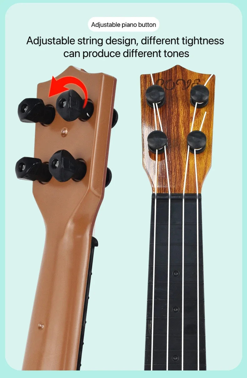 Kids' Ukulele Toy Guitar with Pick for Musical Fun