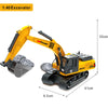Diecast Engineering Vehicle Set for Kids - 4-Piece Construction Toy Collection