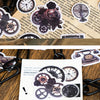 Vintage Alchemy Washi Sticker Pack – 50 Unique Metal-Inspired Designs for DIY Crafts