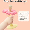 Flower-Shaped Silicone Baby Teether with Stand